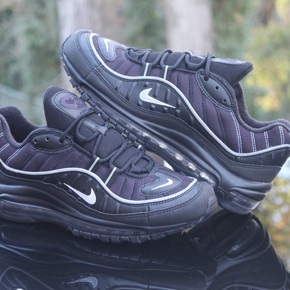 Nike Air Max 98 Black Grey Size 7Y - Picture 10 of 12
